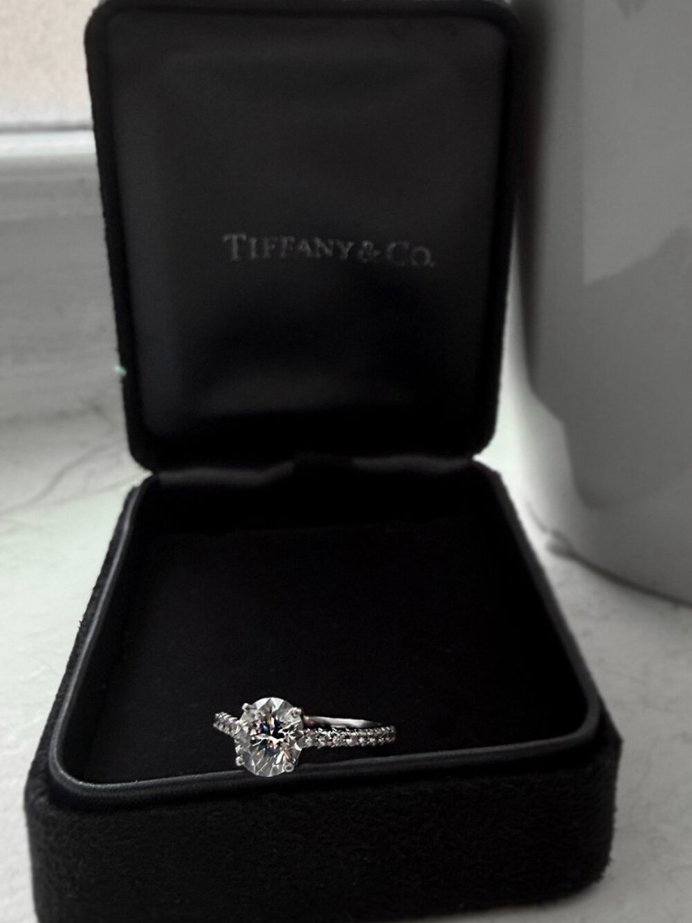 Authentic Tiffany & Co. Novo ring in platinum (purchased June 2018)